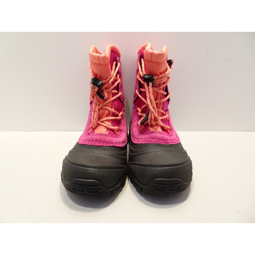 The North Face Kids Alpenglow IV Waterproof Winter Boots Pink Orange 12 NF0A5LXP